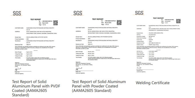 1.26mm Aluminium Stevig Comité voor de Bouw van Decoratief Materiaal 4